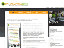 Tablet Screenshot of datenschutz-perfect.de